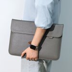 Laptop Sleeve Factory - 13-16 Inch Waterproof PU Leather Magnetic Stand Bag