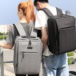 Laptop Backpack Factory - 15.6 17 Inch Nylon Travel USB Charging Waterproof for Men