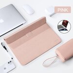 Laptop Sleeve Factory - Modern Slim Leather Case with Stand Casual Briefcase