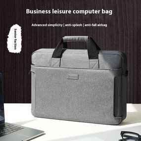 Briefcase Factory - Portable Genuine Slim Computer Shoulder Bag for 17 Inch