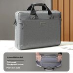 Briefcase Factory - Portable Genuine Slim Computer Shoulder Bag for 17 Inch
