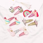 Hair Clip Set Factory - Sweet Baby Unicorn Rainbow Cat Bow Tie Clip Barrettes
