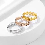 Coin Ring Factory - Manufacturer 6mm 18K Gold Black Stainless Steel Attract Wealth