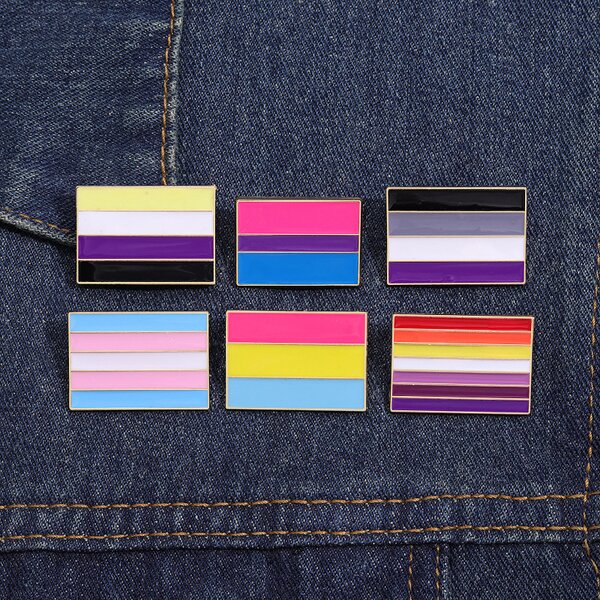 LGBT Pride Pin Factory - Rainbow Flag Soft Enamel Brooch Hat Clothes Tie Pin