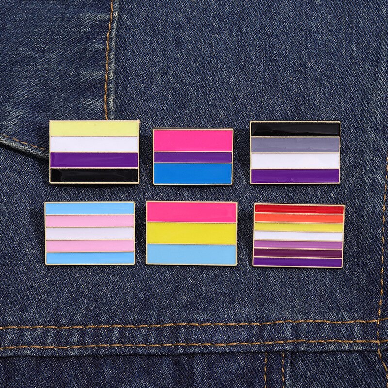 LGBT Pride Pin Factory - Rainbow Flag Soft Enamel Brooch Hat Clothes Tie Pin