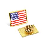 Country Flag Pin Factory - Manufacturer 287 Countries National Flag Rectangular Badge