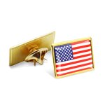 Country Flag Pin Factory - Manufacturer 287 Countries National Flag Rectangular Badge