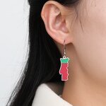 Country Flag Earrings Factory - Waterproof Stainless Steel Enamel Portugal Flag