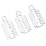 Razor Blade Charm Factory - Manufacturer Antique Silver Gold Razor Blade DIY