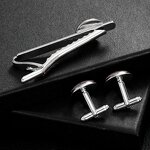 Cufflink Tie Clip Set Factory - 287 Country Flag Custom Cuff Links Tie Clips Set