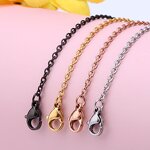 Chain Necklace Factory - Manufacturer Stainless Steel Black 18K Gold Rose Gold