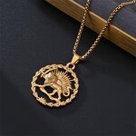 Pendant Necklace Factory - 316L Stainless Steel Saint Benedict Yinyang Dragon