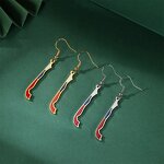 Country Flag Earrings Factory - Waterproof Stainless Steel Enamel Chile Flag