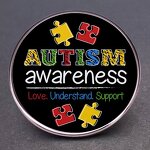 Autism Awareness Pin Factory - Enamel Autism Speak Button Pin Neurodivergent Badge
