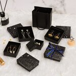 Jewelry Gift Box Factory - Black Matte Kraft Paper Box for Earrings Bracelets