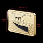 Commemorative Coin Factory - Manufacturer Double Sided Silver Gold Plated Titanic