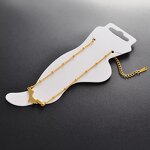 Charm Anklet Factory - Lady Silver 18k Gold Plated Netherlands Antilles Link Chain