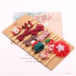 Hair Bands Set Factory - 10 PCS Luxury Custom Christmas Gifts Baby Hair Accessories