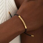 ID Bracelet Factory - Waterproof 18k Gold Stainless Steel Personalized Engraving