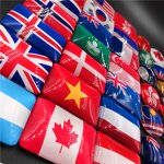 Fridge Magnet Factory - Factory Country Flag Design Glass Dome Cabochon Souvenir