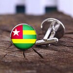 Country Flag Jewelry Set Factory - Togo Flag Charm Map Pendant Jewelry Set