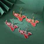 Country Flag Earrings Factory - Waterproof Stainless Steel Enamel Kingdom of Tonga