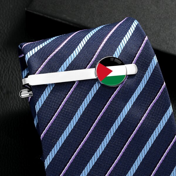 Tie Clip Factory - Manufacturer I love Palestine Theme Flag Design Tie Clip