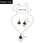 Christmas Jewelry Set Factory - Tree Stockings Santa Claus Reindeer Pendant Set