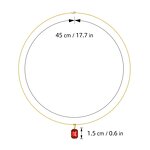 Pendant Necklace Factory - 18K Gold Stainless Steel Multicolor Zircon Rhinestone