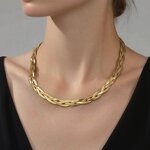 Chain Jewelry Set Factory - Men's Stainless Steel Herringbone Snake Chain Punk