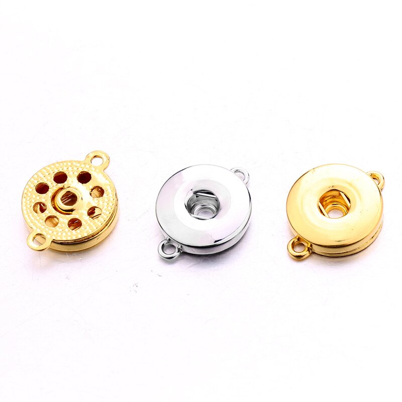 Snap Button Tray Factory - Factory 18mm Round Snap Button Base Connector Crystal