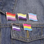 LGBT Pride Pin Factory - Rainbow Flag Soft Enamel Brooch Hat Clothes Tie Pin