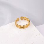 Coin Ring Factory - Manufacturer 6mm 18K Gold Black Stainless Steel Ancient Coin