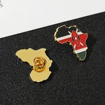 Lapel Pin Factory - Africa National Flag African Countries Brooches Jewelry Accessories
