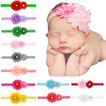 Chiffon Flower Factory - 6cm Shabby Chiffon Flower Fabric Rosette Baby Headband