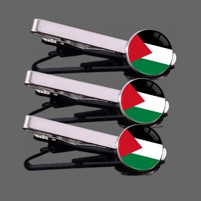 Tie Clip Factory - Manufacturer I love Palestine Flag Design Tie Clip Custom