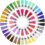 Suede Tassel Pendant Factory - DIY 38mm Suede Handmade Tassel Fringe CUSTOMAMA