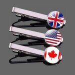 Tie Clip Factory - Manufacturer Personalized Tie Clips with 287 Country Flag