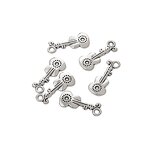 Musical Instrument Charm Factory - Antique Silver Gold Violin DIY Jewelry Charm