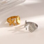 Seashell Ring Factory - Stainless Steel Starfish Sea Shell 18K Gold Seashell