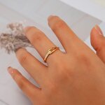 Wedding Ring Factory - Waterproof 18K Gold 316L Stainless Steel Zircon Matching