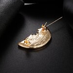 Palestine Support Pin Factory - Rhinestone Watermelon Shape Crystal Zircon Lapel Pin