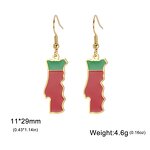 Country Flag Earrings Factory - Waterproof Stainless Steel Enamel Portugal Flag