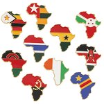 Lapel Pin Factory - Africa National Flag African Countries Brooches Jewelry Accessories