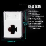 Coin Capsule Factory - Plastic Graded 18-40mm Acrylic Coin Badge Slab Storage