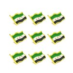Country Flag Pin Factory - Manufacturer Syria National Flag Epoxy Resin Brooch Pin