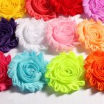 Chiffon Flower Factory - DIY 6cm Shabby Chiffon Fabric Rosette Baby Headband