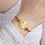 Personalized Bracelet Factory - Stainless Steel Engraved Date of Birth Name