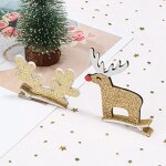 Hair Clip Set Factory - Christmas Gifts Baby Hair Accessories Leather Hair Clip