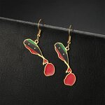 Country Flag Earrings Factory - Waterproof Stainless Steel Enamel Saint Kitts Nevis